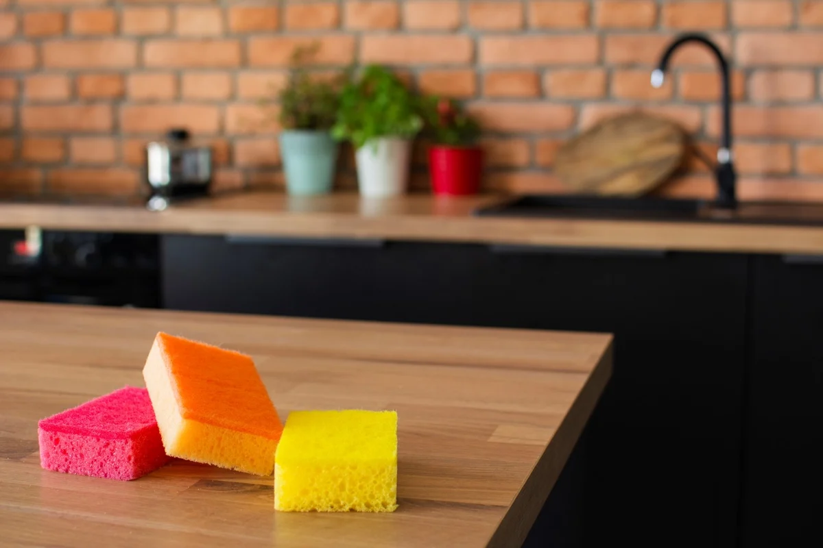 Come far risplendere le spugne da cucina con soli due elementi